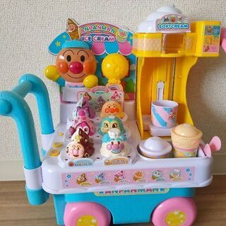 値下げ！アンパンマン ソフトクリームもちょうだい！DXアイスワゴ...