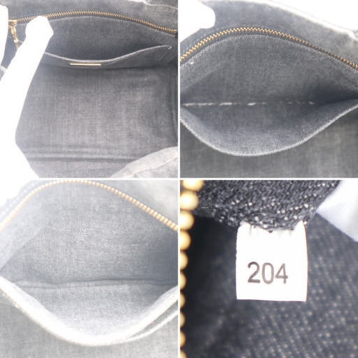 《PRADA/ミニカナパ トートバッグ グレーデニム》1BG439 ABランク