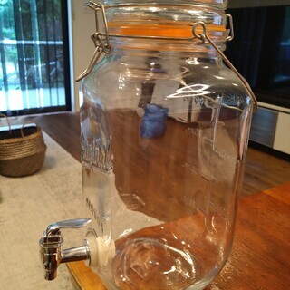 (中古) ガラス ドリンクサーバー 蛇口付きの画像