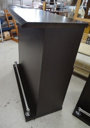 森田工芸 バーカウンターテーブル DBR 収納スペースあり【ユーズドユーズ名古屋天白店】