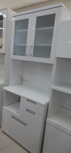 NITORI/ニトリ レンジボード 食器棚 DAHLIA-80KB-WH【ユーズドユーズ名古屋天白店】