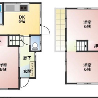 戸建賃貸　狭山市笹井2丁目　42000円