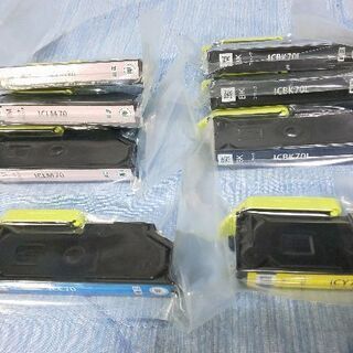 EPSON 純正インク ICBK70L×3個、ICLM70×3個...