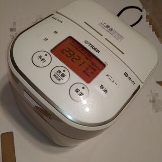 【IH炊飯器】【タイガー】3合　ホワイト