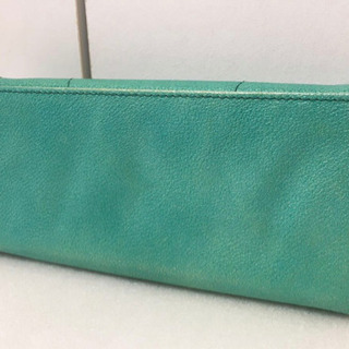 Samantha Thavasa Deluxe サマンサタバサデラックス　パステルグリーン　2つ折 長財布　の画像