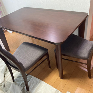 ダイニングテーブル＆イス2脚