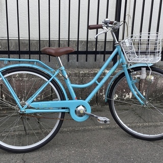 ＜動作・美品＞タイヤ前後新品・24インチ・女の子用自転車・ブルー