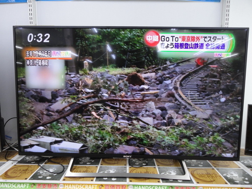 ソニー　SONY KJ-49X8000E 4K液晶TV 　２０１７年製