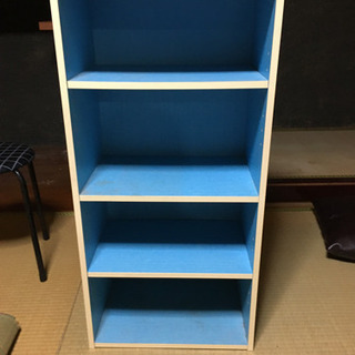 【タイムセール‼️】棚　青色　中古
