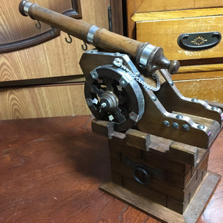 【タイムセール中‼️】大砲　木製　アンティークの画像