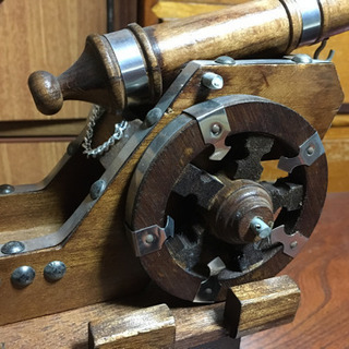 【タイムセール中‼️】大砲　木製　アンティークの画像