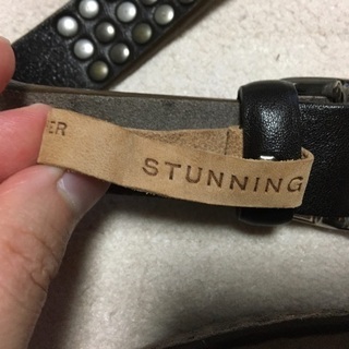 stunning lure スタニングルアー　ベルト　本革　スタッズの画像