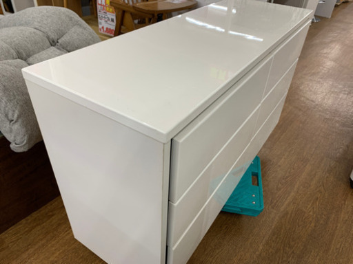 ローチェスト　プッシュ式　幅117cm【店頭取引限定】【中古品】1点限り早い者勝ち！