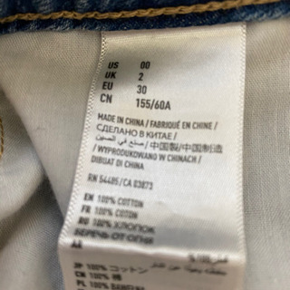 デニム短パン　American eagle USサイズ00の画像
