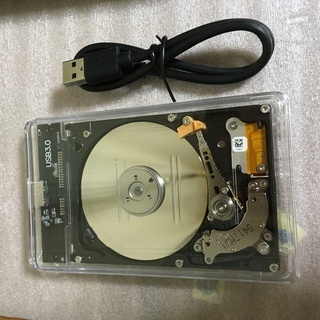 ポータブルＨＤＤ スケルトン仕様 USB3.0 [ジャンク]