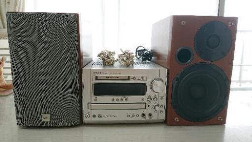 DENON CD/MDシステムコンポ 木目 D-MG33