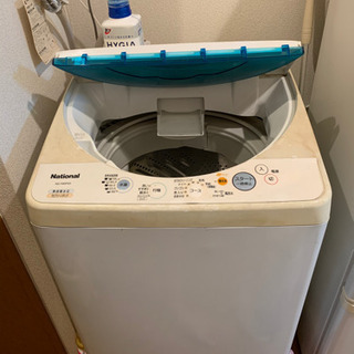 【7/25まで無料】洗濯機　ナショナル　一人暮らしに最適の画像