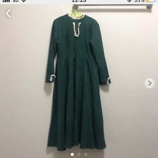深緑 ワンピース M