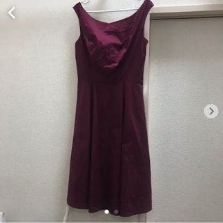 ワンピース ドレス ワインレッド