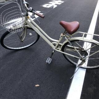 白色自転車