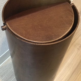 ごみ箱 回転蓋　サイトーウッド　の画像