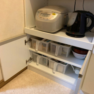 ニトリ　キッチン棚＊使用期間半年です＊スライド式の画像