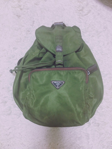 PRADA リュック　ナイロン　カーキ　プラダリュック