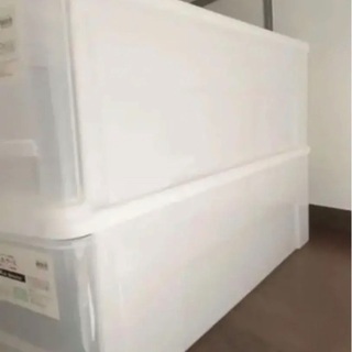 ニトリ　クリアケース　押入れ収納　Mサイズ　2個セット　74×44×23の画像