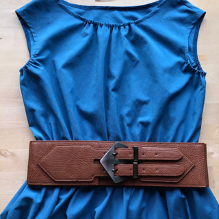 フェイクレザーベルト！ワンピやニットの上からウエストマークで細見え💕