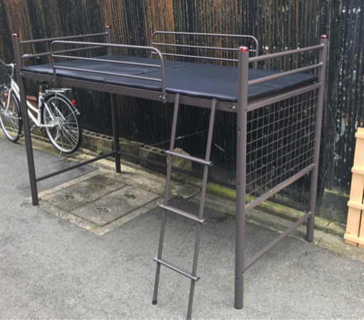 ニッセン　ロフトベッド　ミドル　ブラウン