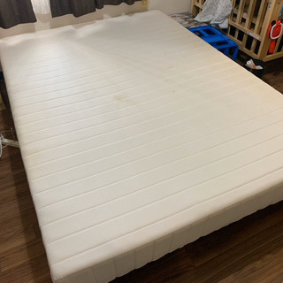 脚付マットレスベッド ダブルサイズの画像