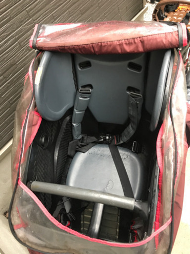 YAMAHA ヤマハ　PAS KISS mini 電動自転車　赤　子供乗せ