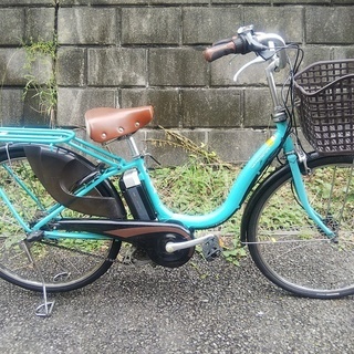電動アシスト YAMAHA PAS ナチュラ 26インチ ターコイズカラー 8年使用