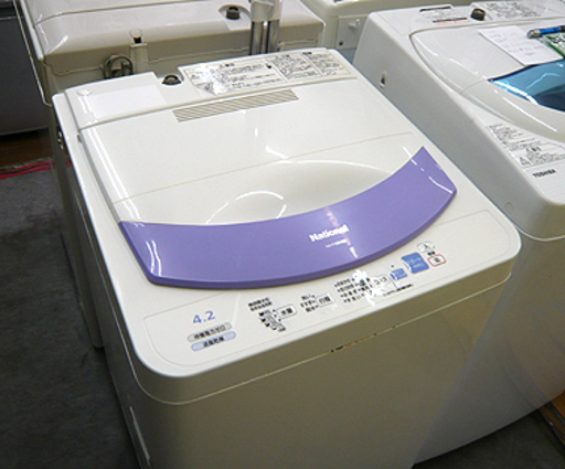 札幌 4.2kg 2007年製 全自動洗濯機 ナショナル NA-F42M8B 単身 一人暮らし 生活家電 National 本郷通店