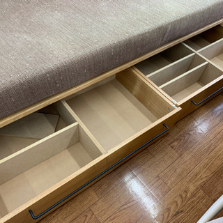 下収納付き!無印良品のソファーベッドです！！の画像