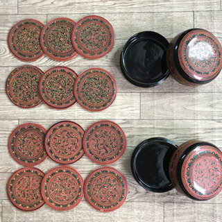 【タイ雑貨】コースターセットです