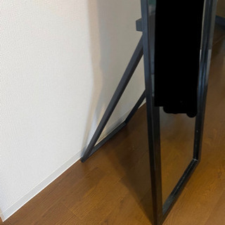 スタンドミラー[黒]5年使用の画像