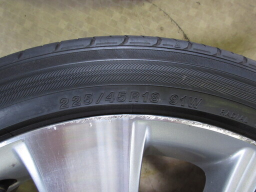 225/45R18 クラウン純正　アルミホイールセット　美品!!