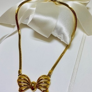 〇 Summer SALE Nina Ricci デカリボンネックレス 〇の画像