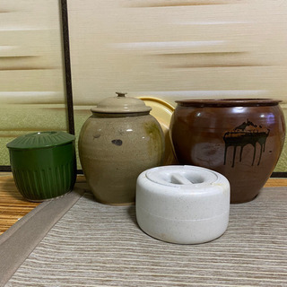 壺 漬物石  かめ セット