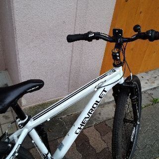 美品☆CHEVROLET[シボレー]CHEVY[シェビー]26吋 MTB Fサス/18speed/ホワイトの画像