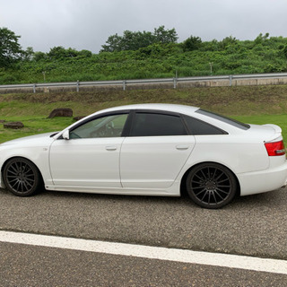 終了 アウディA6 ローダウン フルエアロ19アルミ カッコいいです。車検4年9月までの画像
