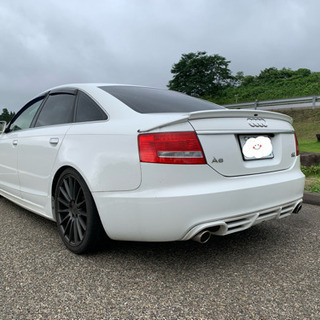 終了 アウディA6 ローダウン フルエアロ19アルミ カッコいいです。車検4年9月までの画像