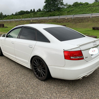 終了 アウディA6 ローダウン フルエアロ19アルミ カッコいいです。車検4年9月までの画像