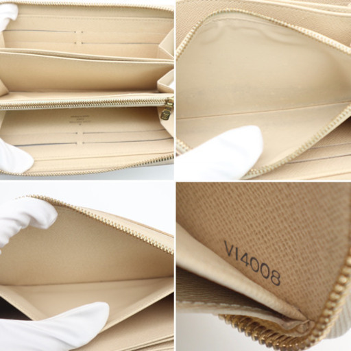 《LOUIS VUITTON/長財布 ダミエ ジッピーウォレット》Bランク 箱
