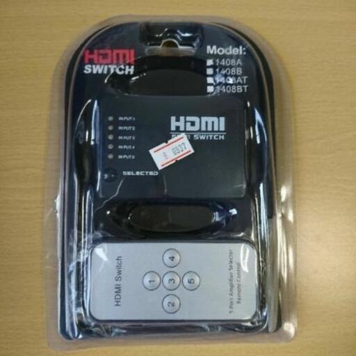 5出力1入力 HDMIセレクター リモコン付き