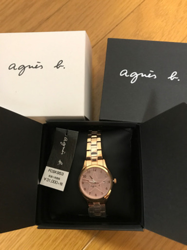 アニエスベー　ピンクゴールド　腕時計