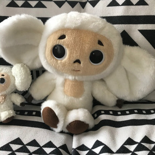 チェブラーシカ　ぬいぐるみ二体の画像