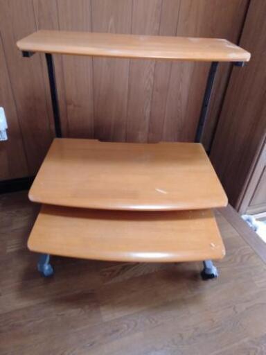 パソコンデスク　座イス付　中古