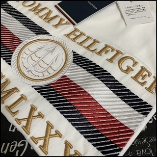 凝った刺繍がすごい Tシャツ ホワイトM　TOMMY HILFIGERの画像